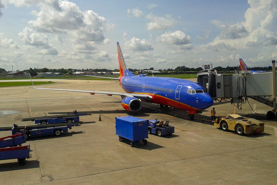 Southwest Airlines Airplane, hero image for best travel booking sites