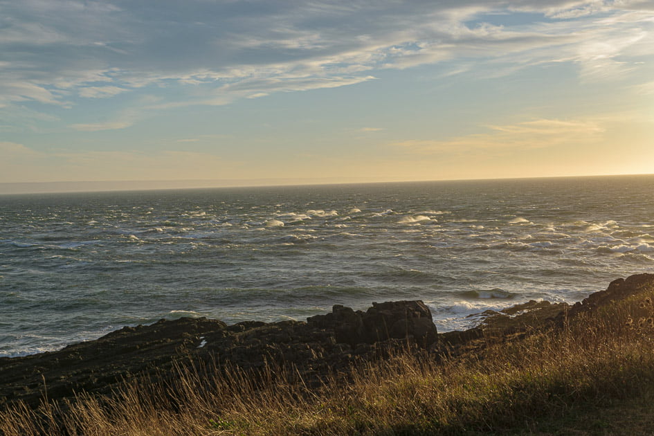 Frigid waves on a gloomy November Day