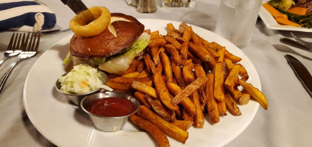 Venison and Boar Burger at Liscombe Lodge